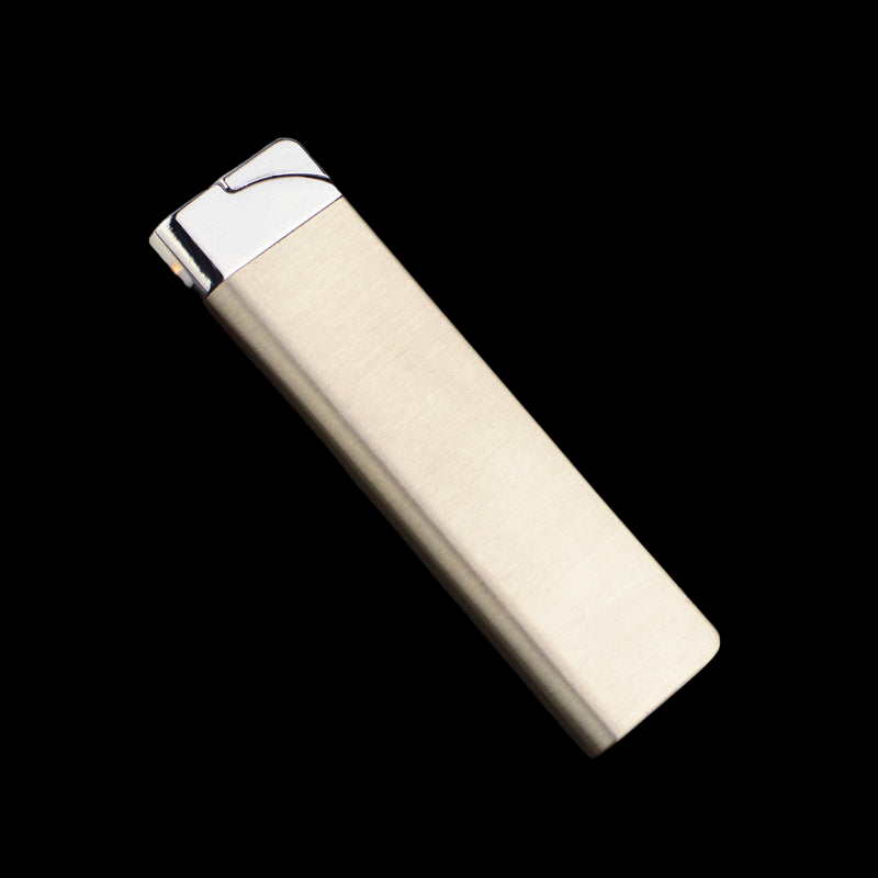 Lighter, green flame
